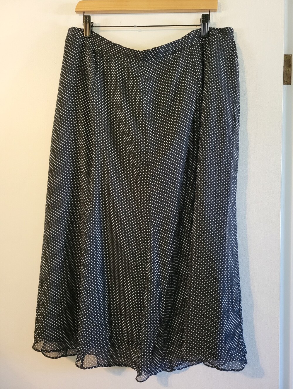 Vintage Polka Dot Midi Skirt